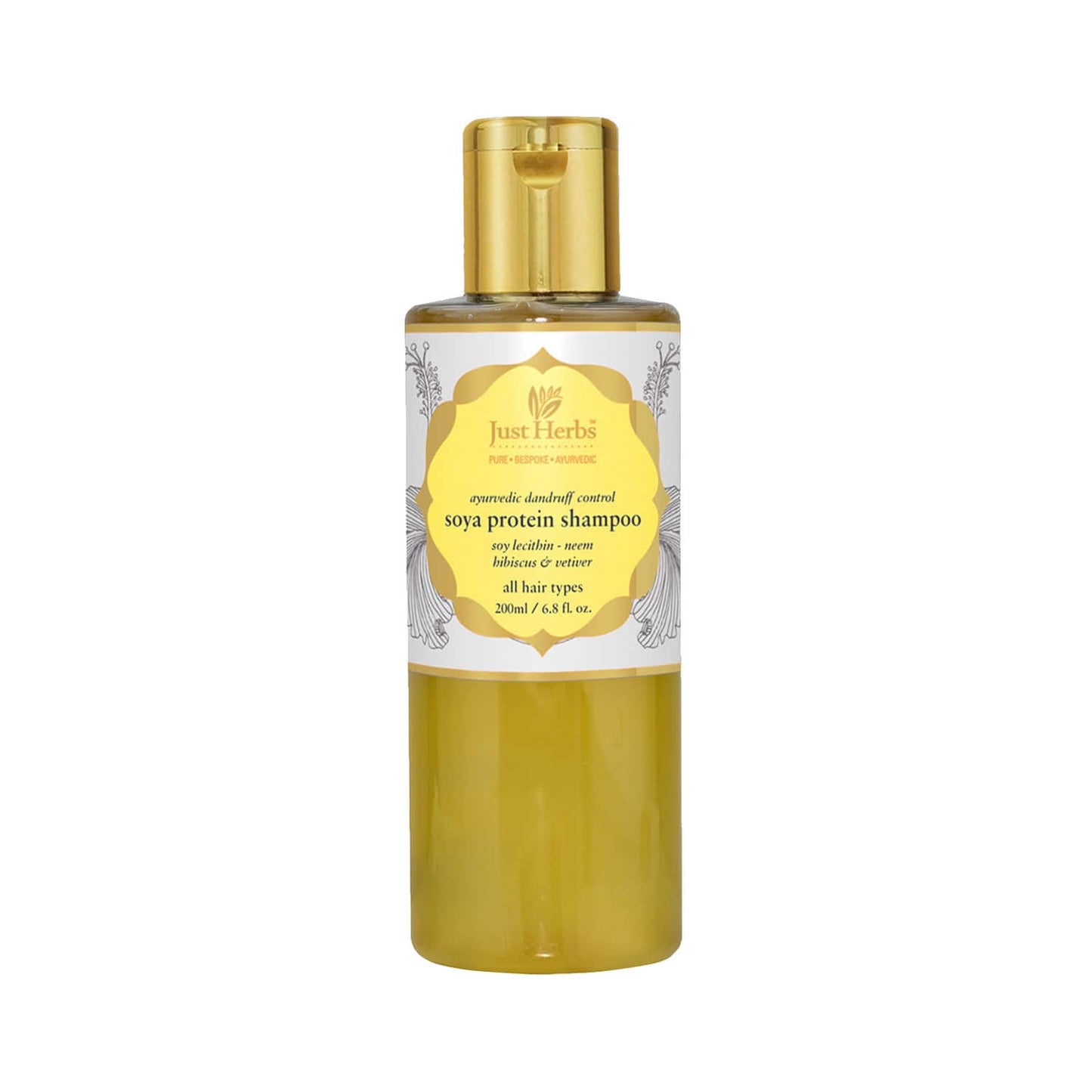 Just Herbs Ayurvedic Soya Protein Anti-Dandruff Shampoo (200ml)