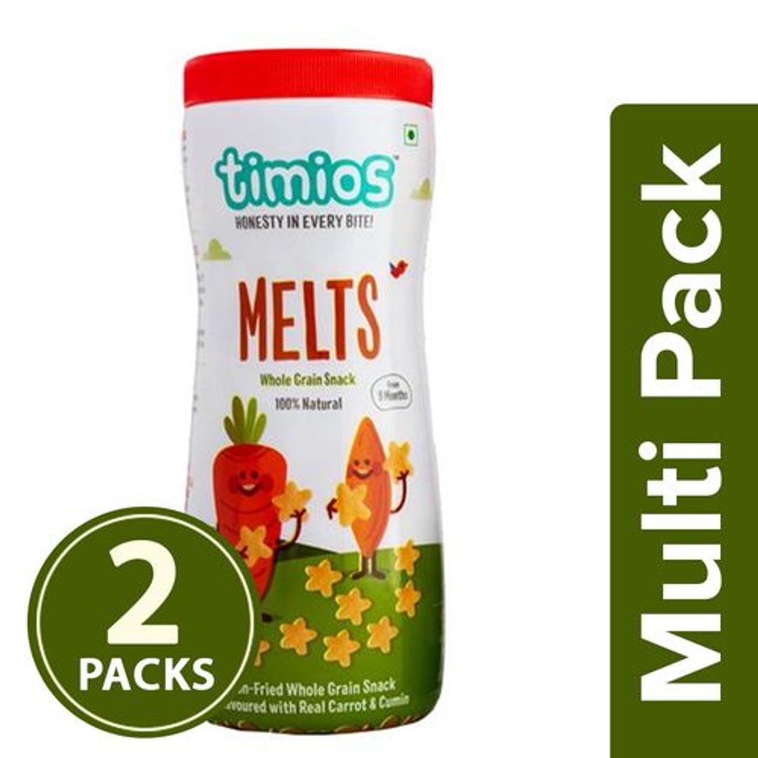 Snacks - Melts, Carrot & Cumin, 9+ Months, 100% Natural & Healthy