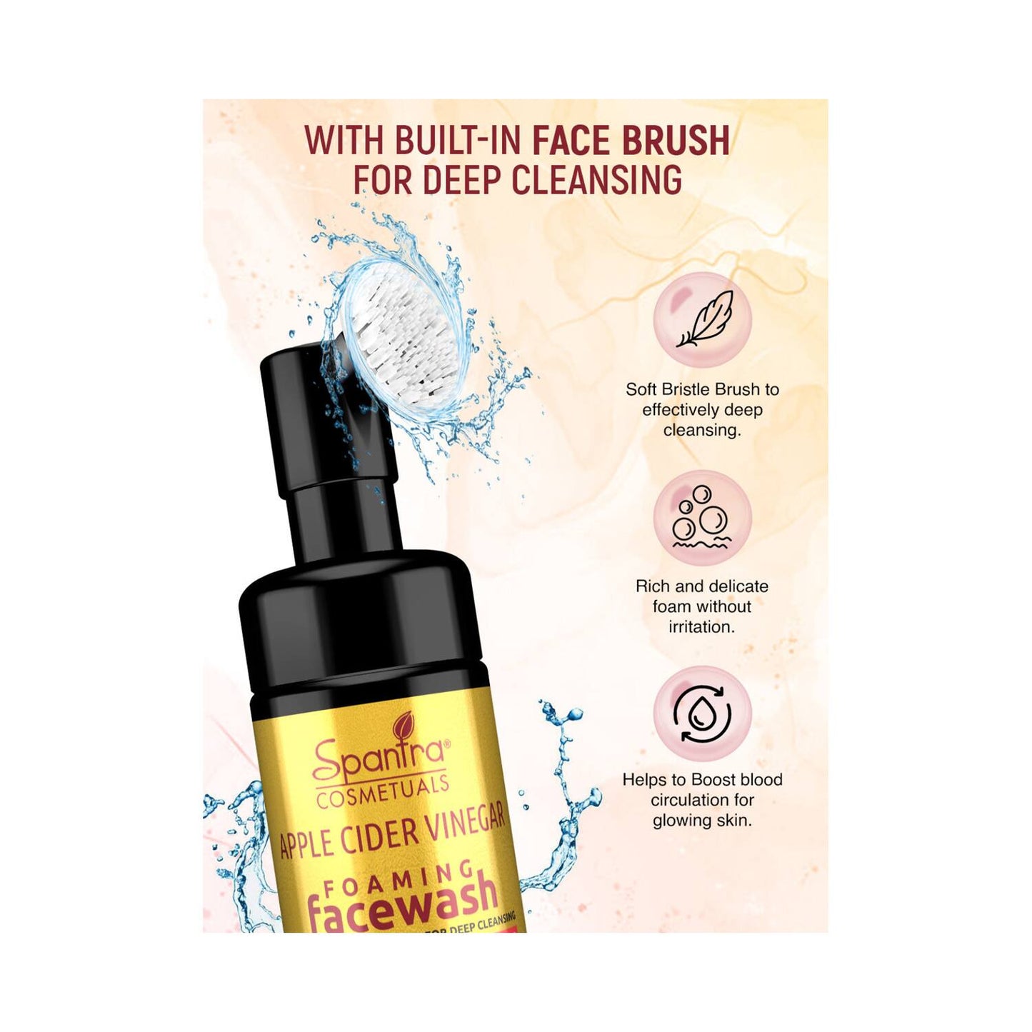 Spantra Apple Cider Vinegar Foaming Face Wash (100ml)