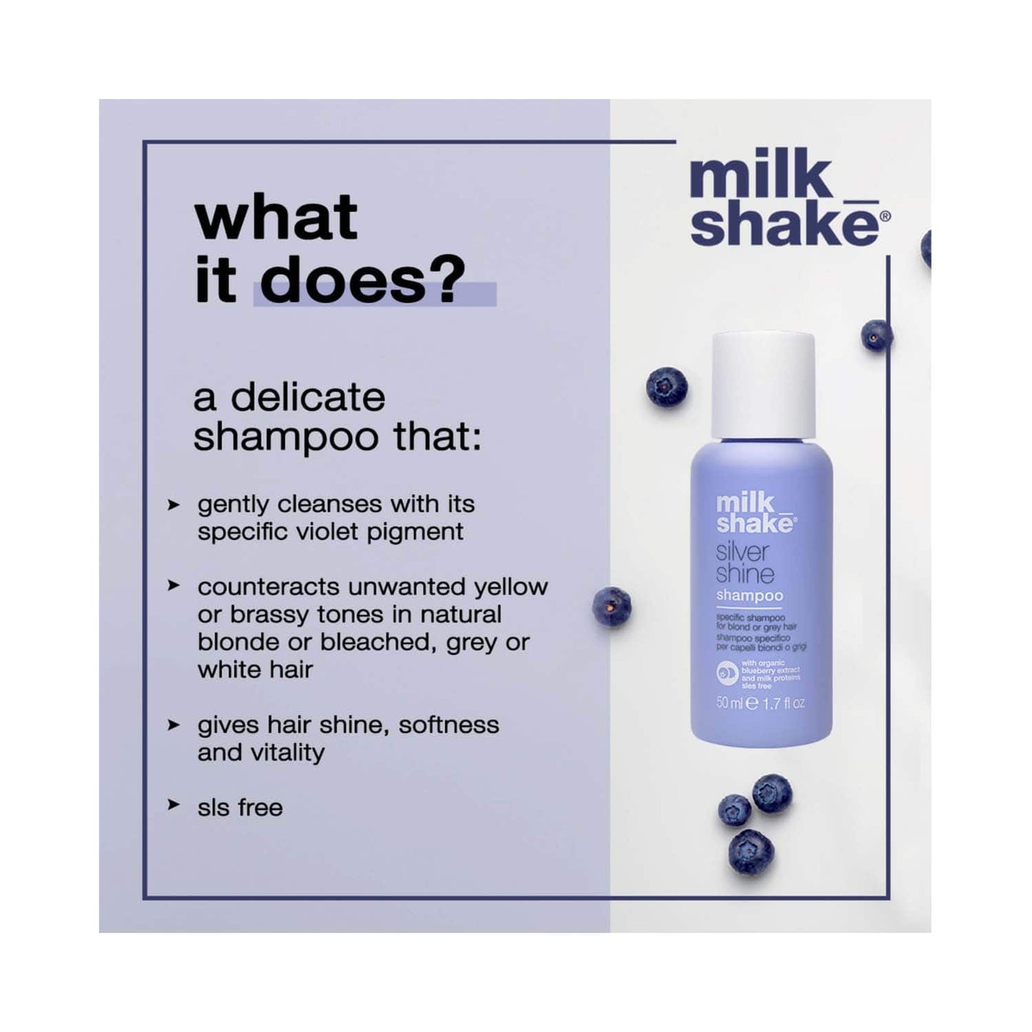 Milk Shake Silver Shine Shampoo (50ml)