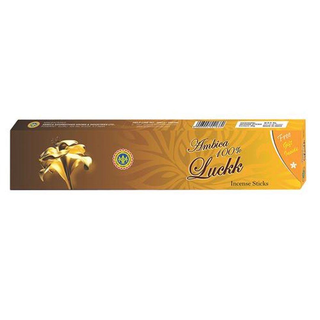 100 % Luckk Incense Stics / Agarbatthies - Calming Fragrance, For Everyday Pooja Use