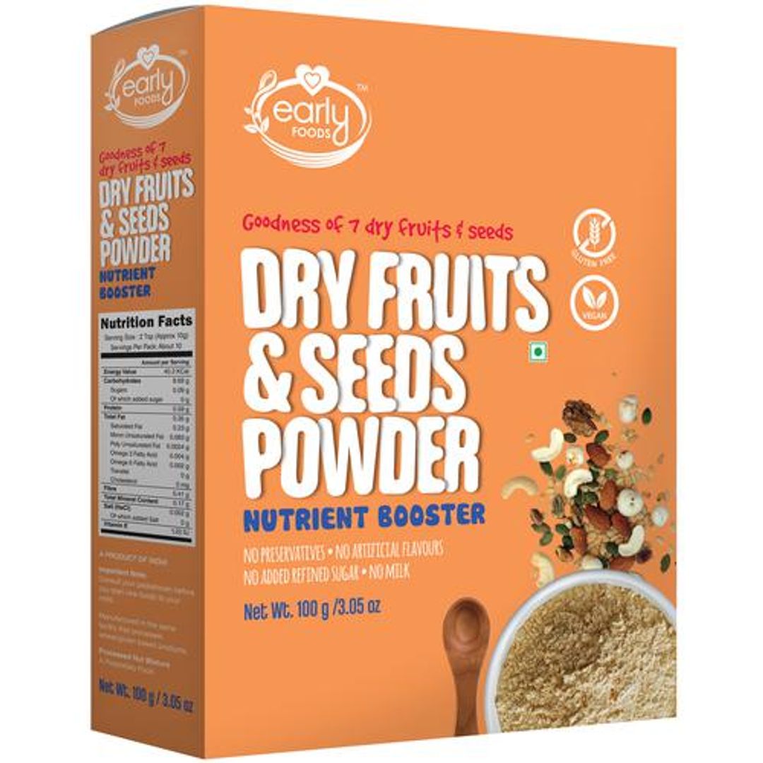 Dry Fruits & Seeds Powder - Nutrient Booster, Gluten Free, For Kids