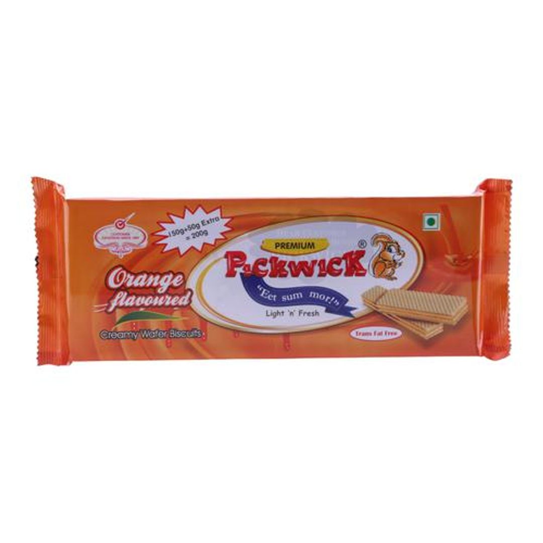 Premium Creamy Wafer Biscuits - Orange