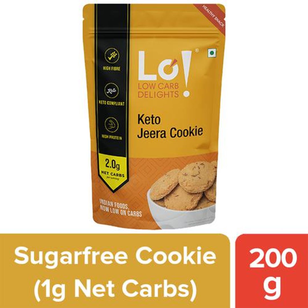 Keto Jeera Cookies - No Added Sugar, High Protein, Low Carb Healthy Snack