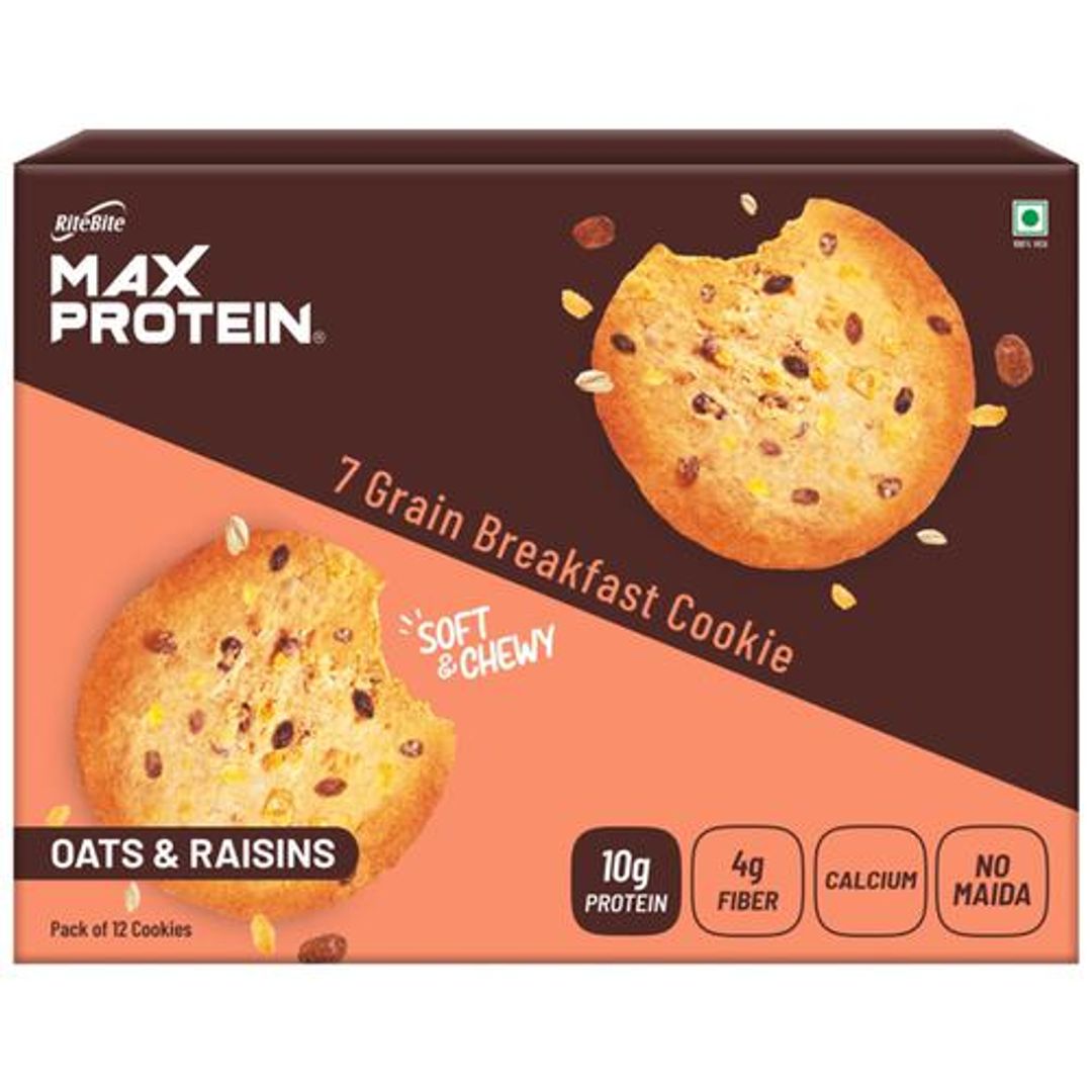 Oats & Raisins Cookie With No Maida - Healthy Biscuit