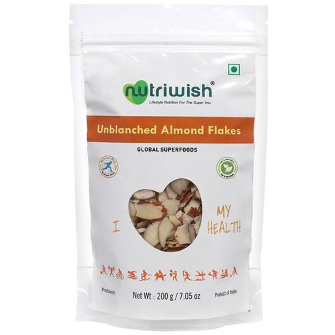 Unblanched Almond Flakes