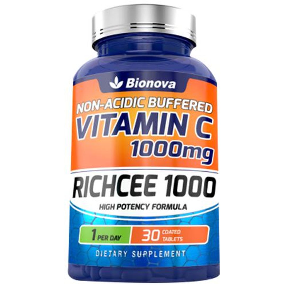 Richcee Vitamin C 1000mg Tablets - Non-Acidic