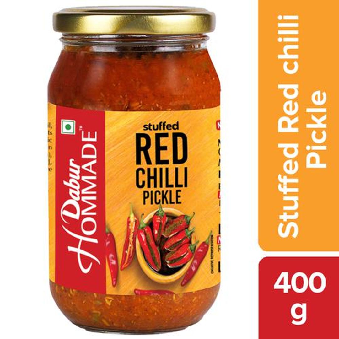 Hommade Stuffed Red Chilli Pickle