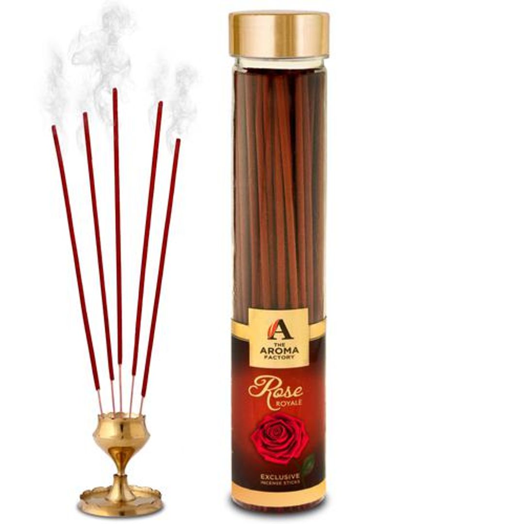 Incense Sticks/Agarbatti - Rose Royale, Made With 0% Charcoal