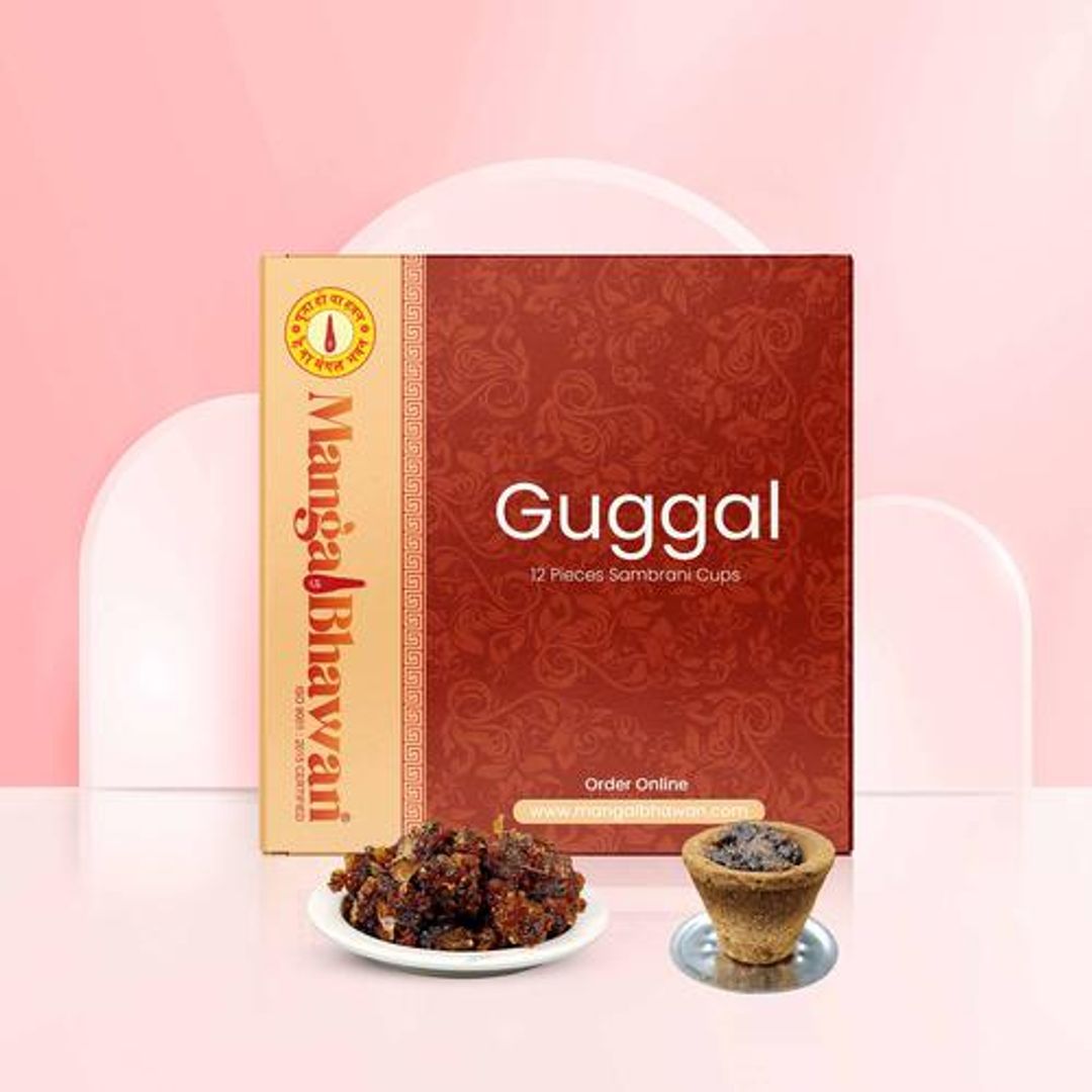Natural Guggal Sambrani Cup - Soothing & Lasting Aroma