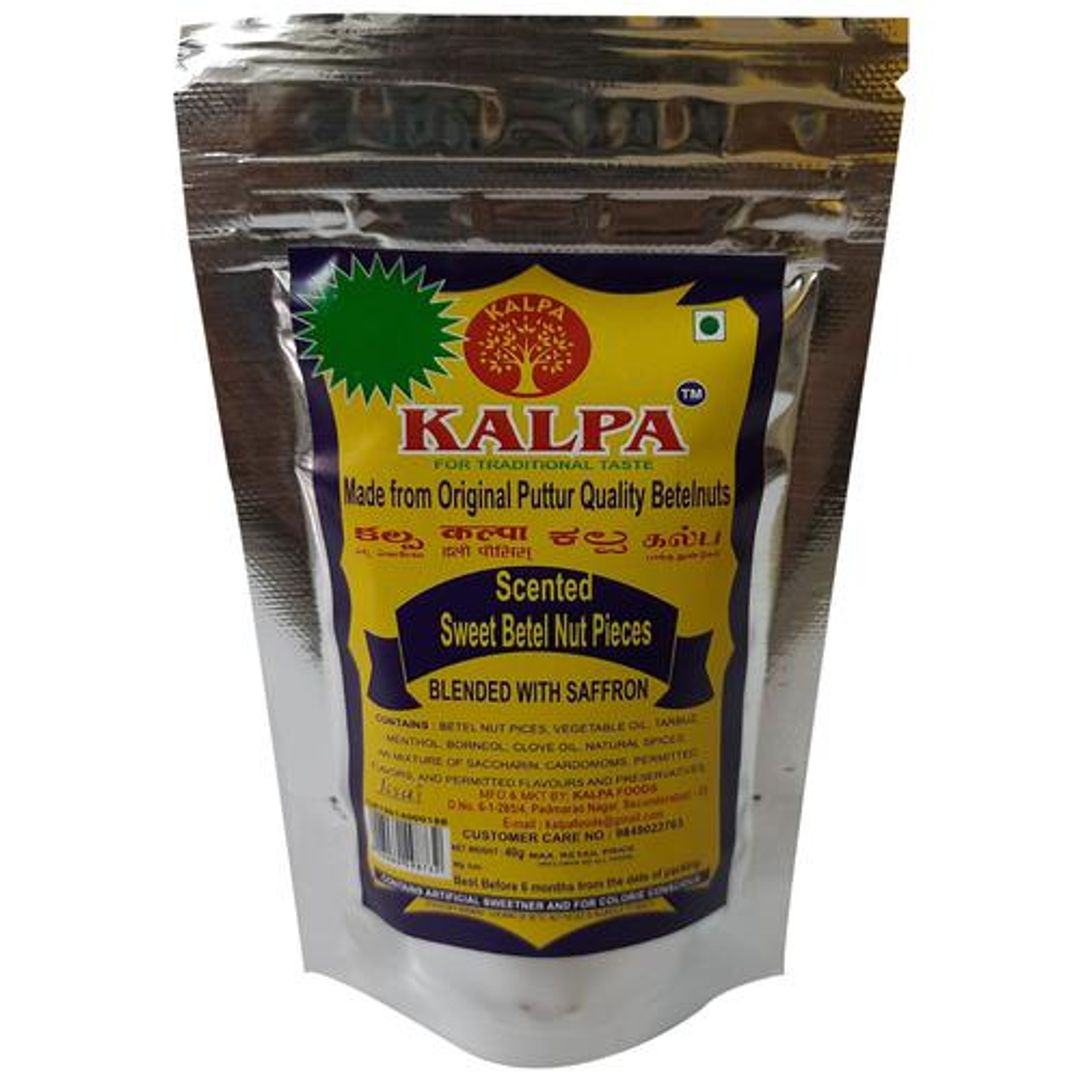 Scented Sweet Betel Nut Pieces - Blended With Saffron