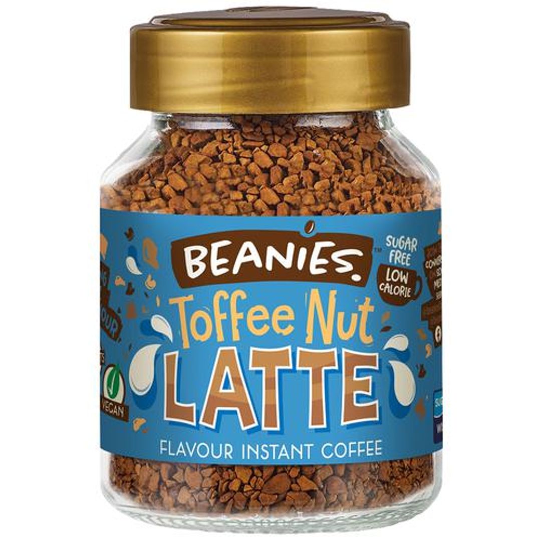 Flavoured Instant Coffee -Toffee Nut Latte, Smooth & Sugar Free