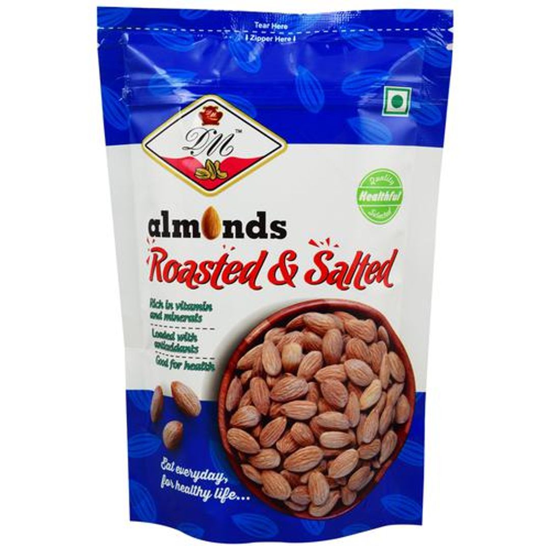Roasted & Salted Almonds - Protein Rich, Natural Healthy Snack