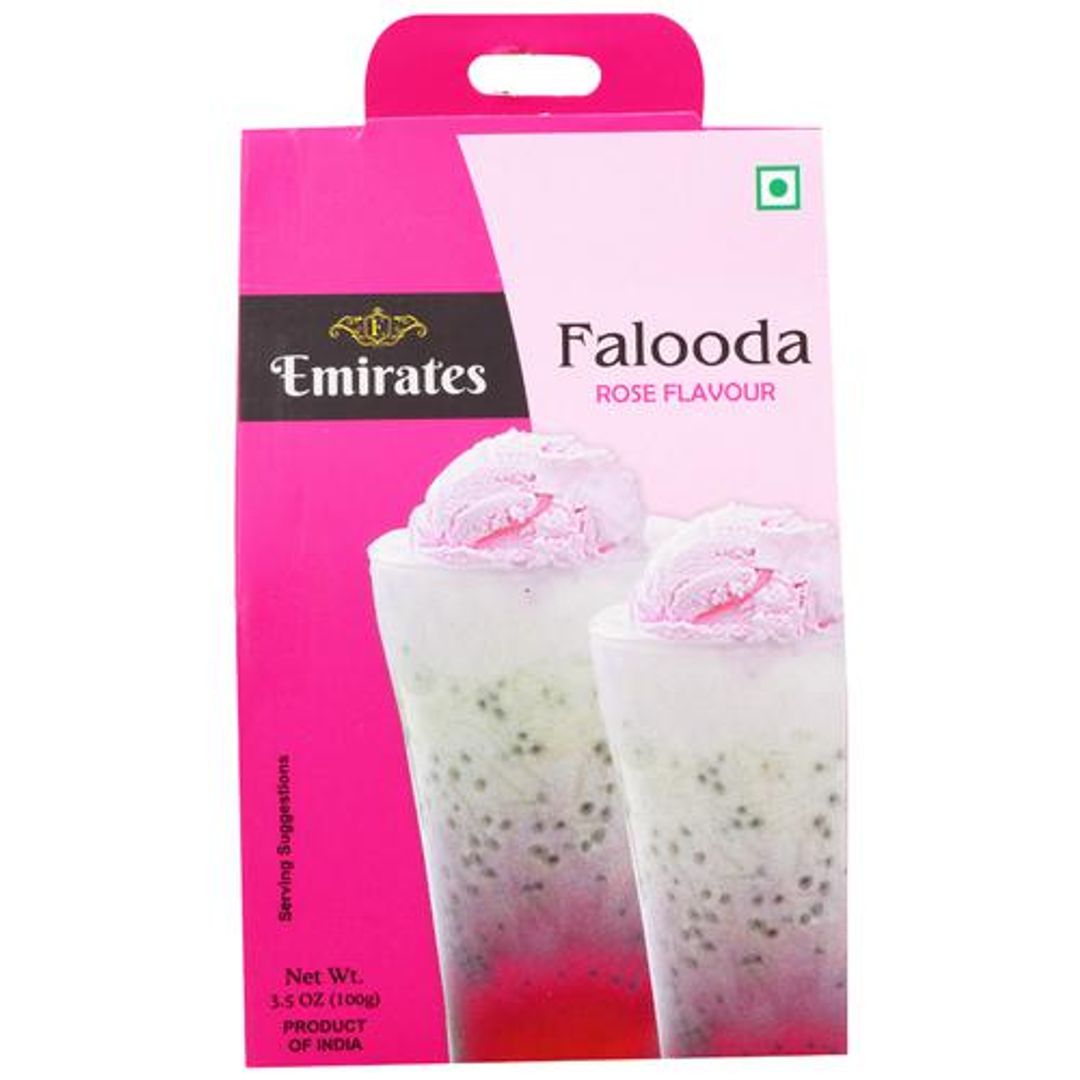 Emirates Falooda - Rose Flavoured, Ready To Make Dessert Mix