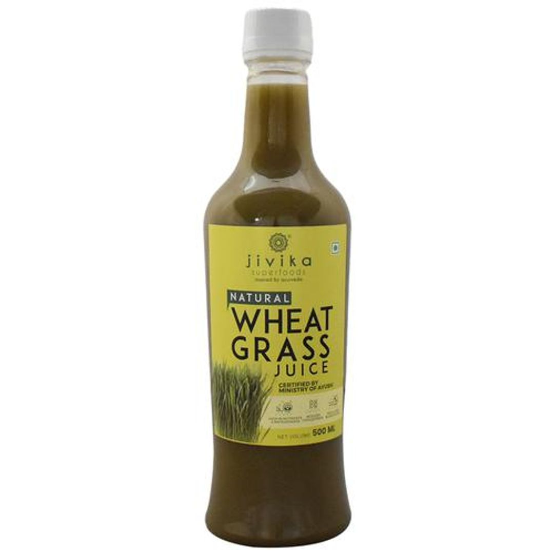 Natural Wheat Grass Juice - High In Antioxidants, Reduces Cholesterol, Regulates Blood Sugar Levels