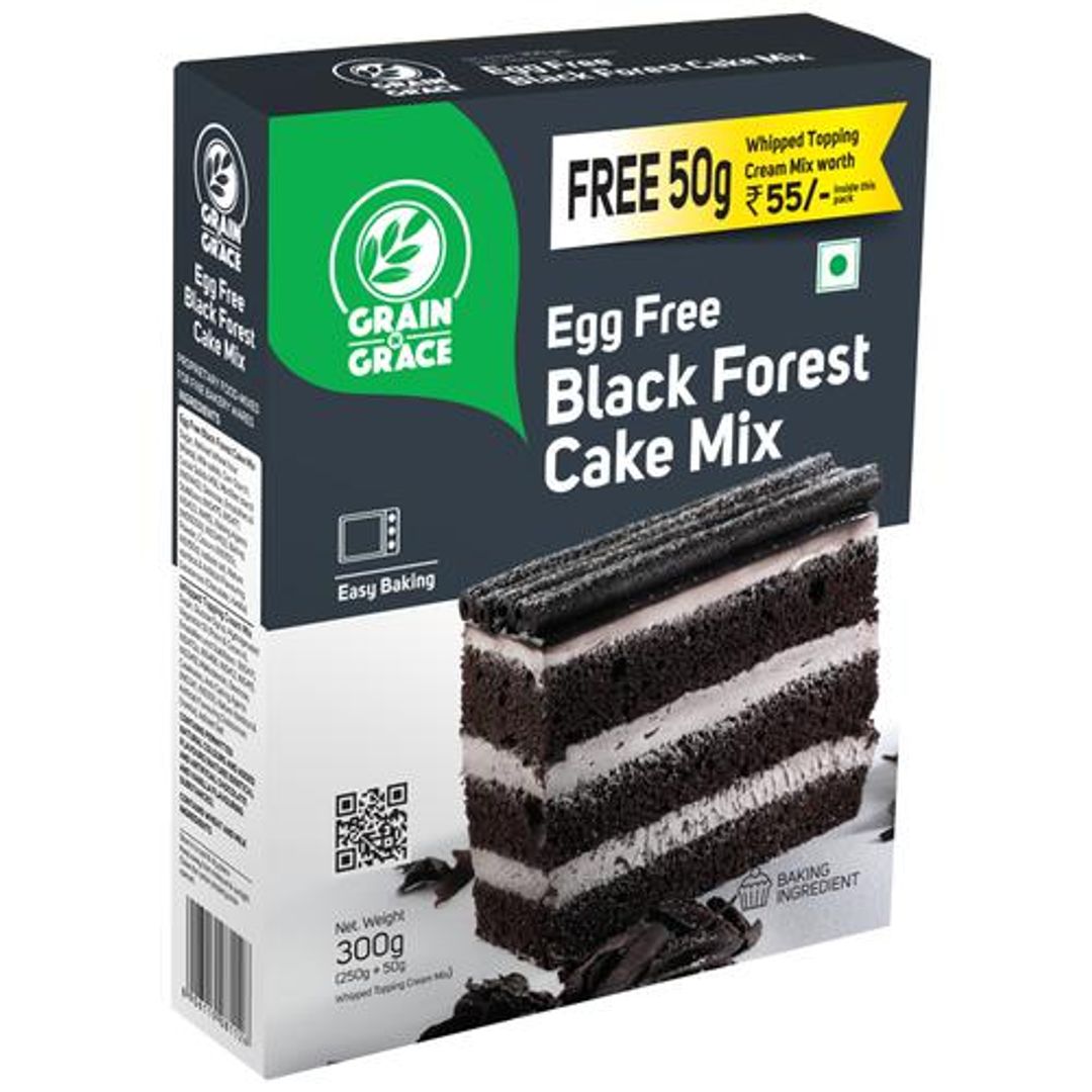 Black Forest Cake Mix - Eggless, Instant Dessert, For Baking