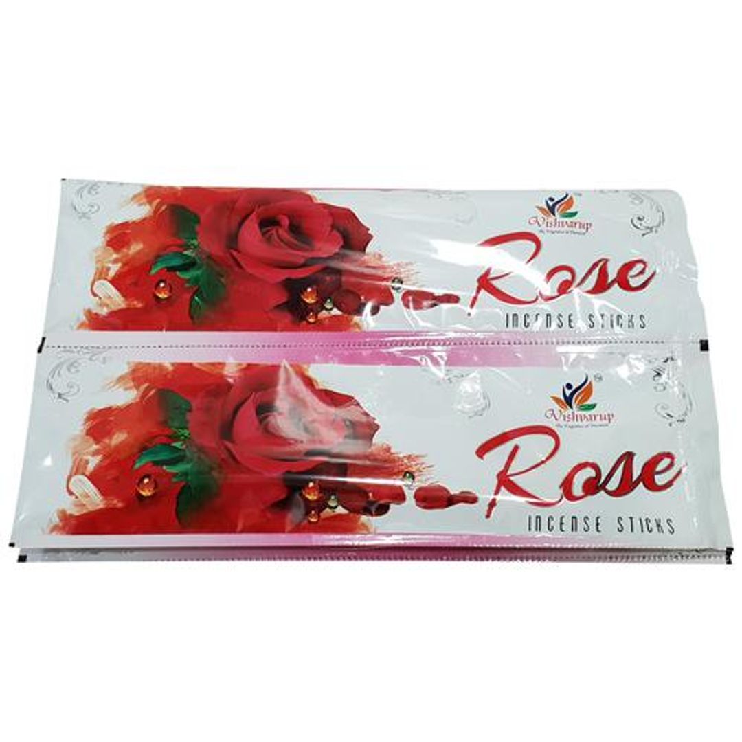 Incense Sticks/ Agarbatti - Rose, Premium Quality, Highly Fragrant, For Prayer, Positive Ambience