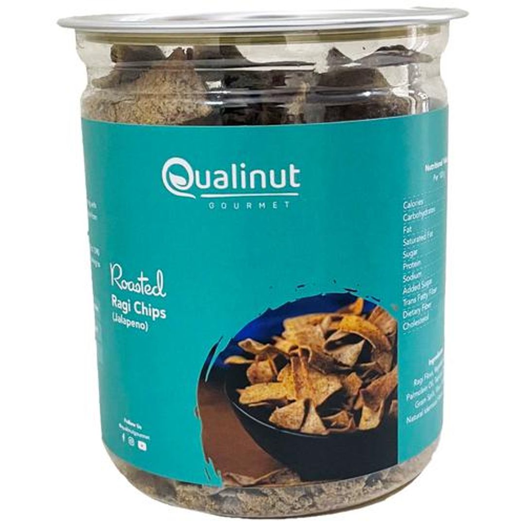 Roasted Ragi Chips - Jalapeno Flavour Infused, Healthy Munchies, Supports In Weight Loss