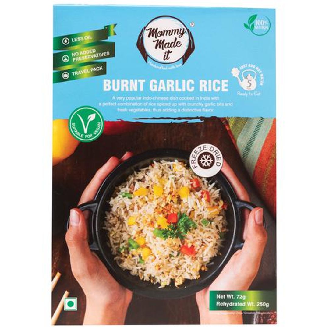 Burnt Garlic Rice - Ready To Eat, No Added Preservatives