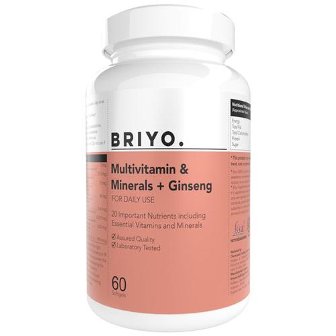 Multivitamin Softgel Capsules - Vitamins & minerals With Ginseng, Health Supplement