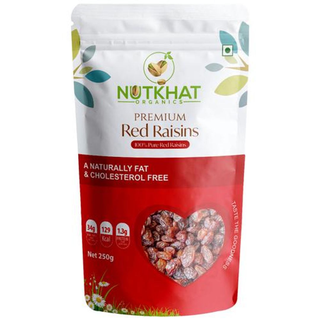 Premium Red Raisins - Fat & Cholesterol Free, Helps In Digestion