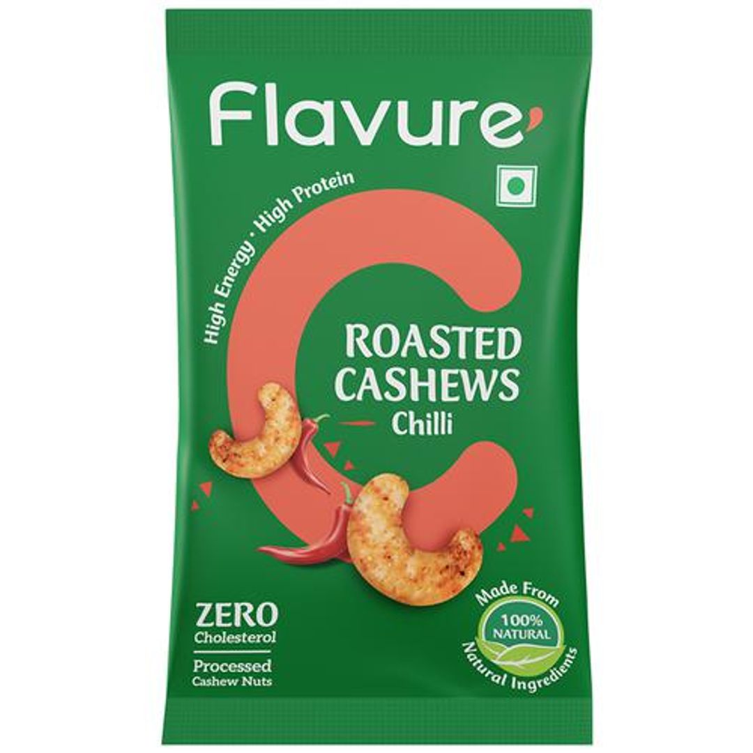 Roasted Cashews - Chilli, 100% Natural, High In Protein