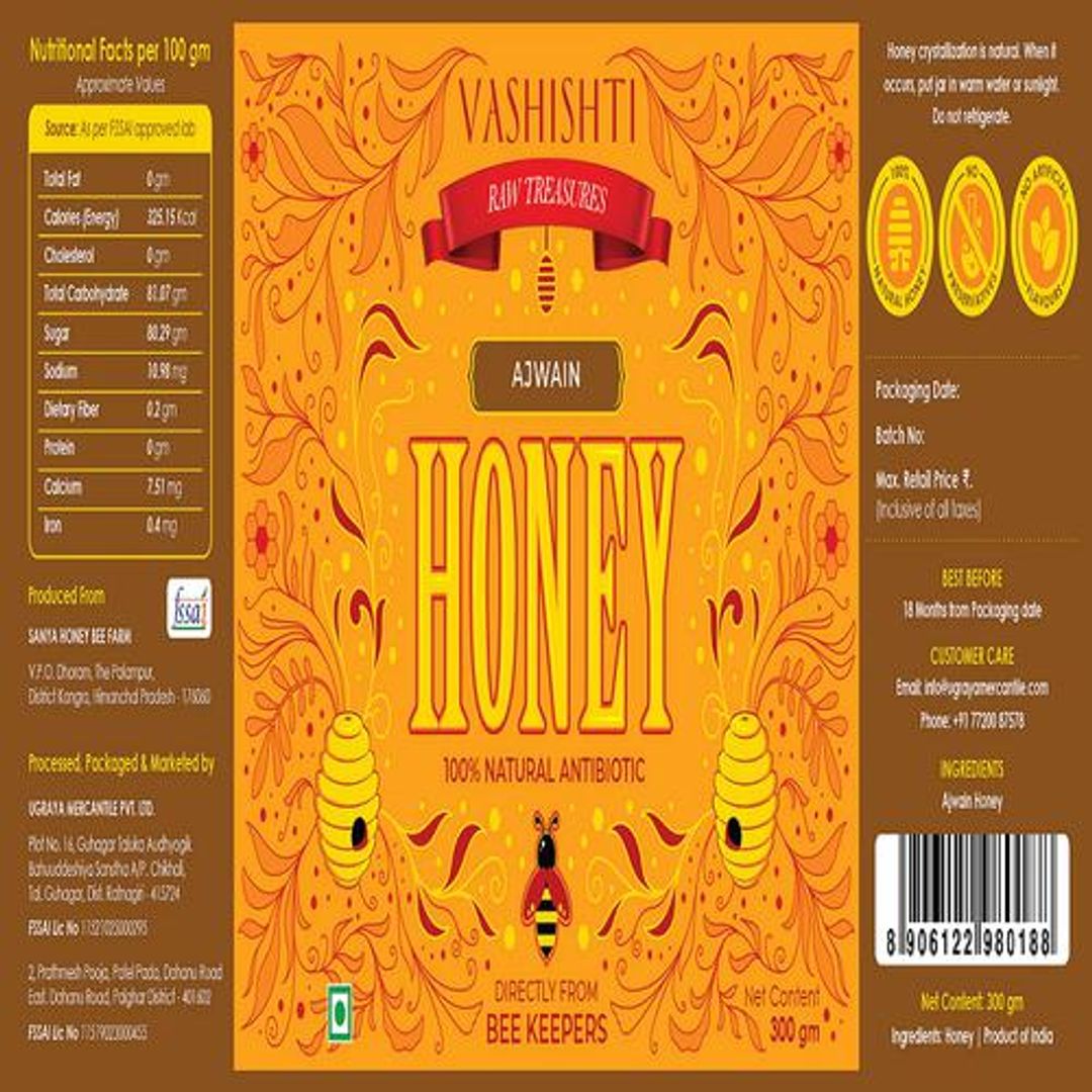 Ajwain Honey - 100% Natural Antibiotic, Good For Digestive Health