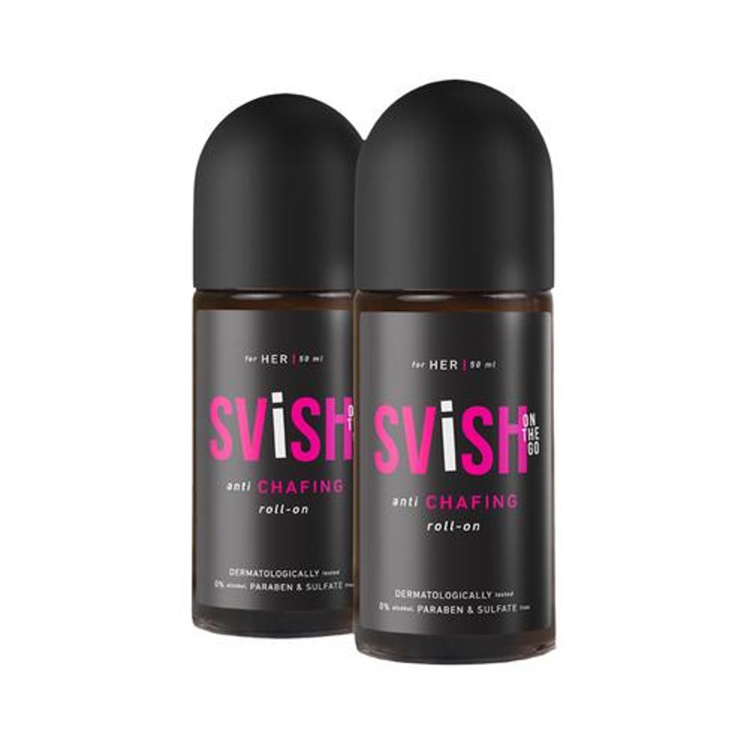 Anti-Chafing Roll-On With Lemon Oil, Reduces Skin Irritation & Rashes, For Women