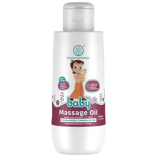 Baby Massage Oil - With Vitamin E & Olive, Hypoallergenic & Mineral Oil Free