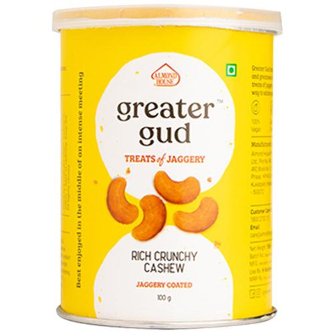 Rich Crunchy Cashew - Jaggery Coated, Vegan, No Refined Sugar & Preservatives