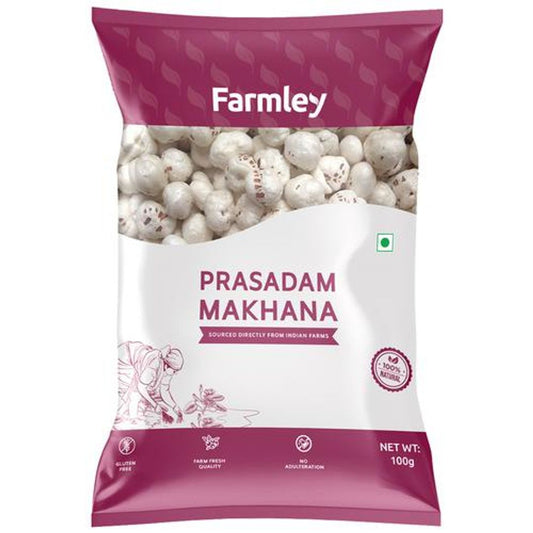 Prasadam Makhana Fox Nuts - Big Size Phool Makhana, Rich In Protein, Indian Snacks