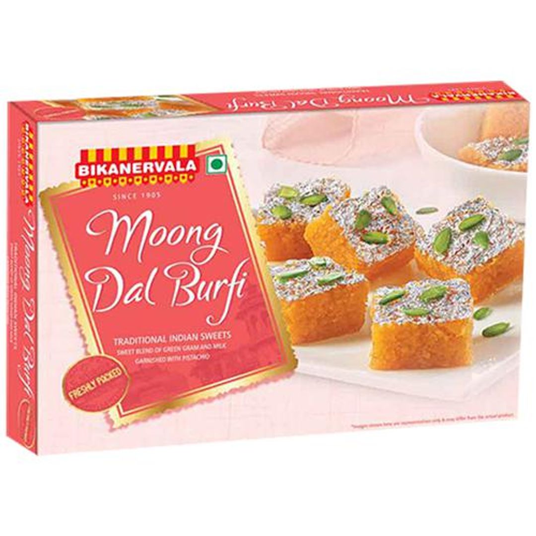 Moong Dal Burfi - Traditional Indian Sweets, Freshly Packed
