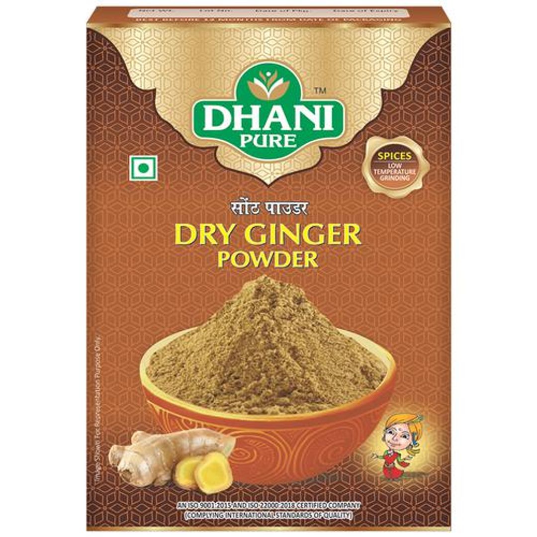 Dried Ginger Powder - 100% Natural, No Artificial Colours & Preservatives