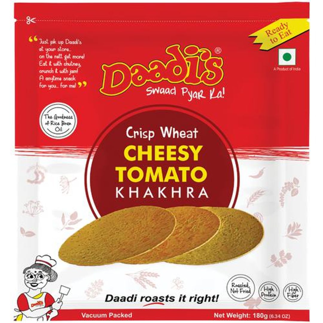 Crispy Wheat Khakhra - Cheesy Tomato