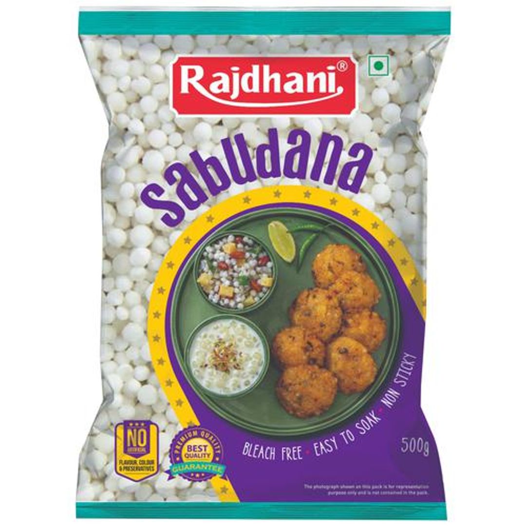Sabudana - Bleach Free, Non-Sticky, No Artificial Colour, Flavour & Preservatives