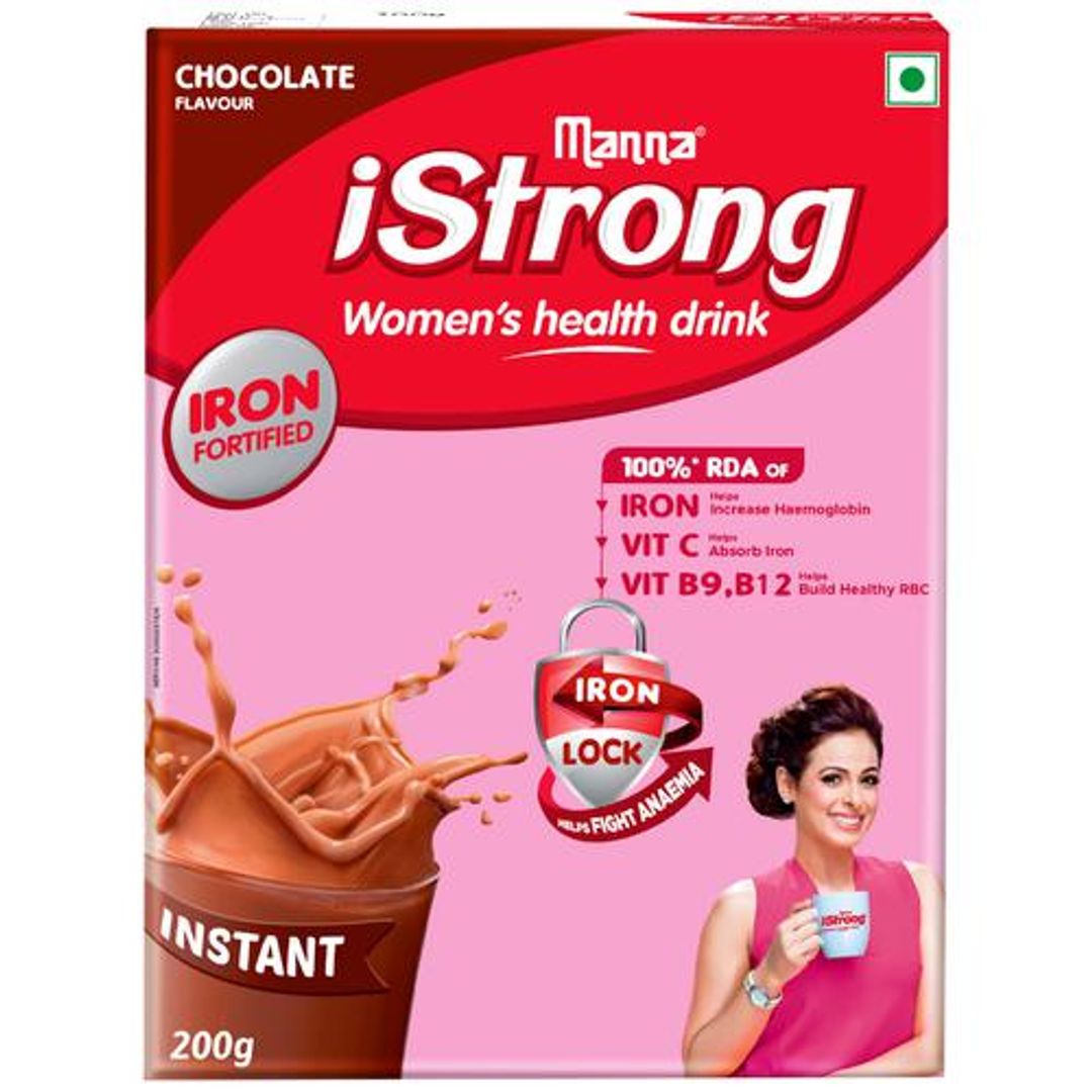 iStrong Women's Health Drink - Fortified With Iron, Chocolate Flavour