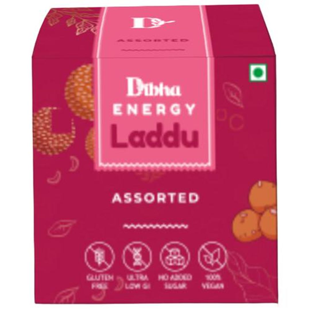 Energy Laddu - Assorted, Sugar-Free, Gluten-Free, 100% Natural