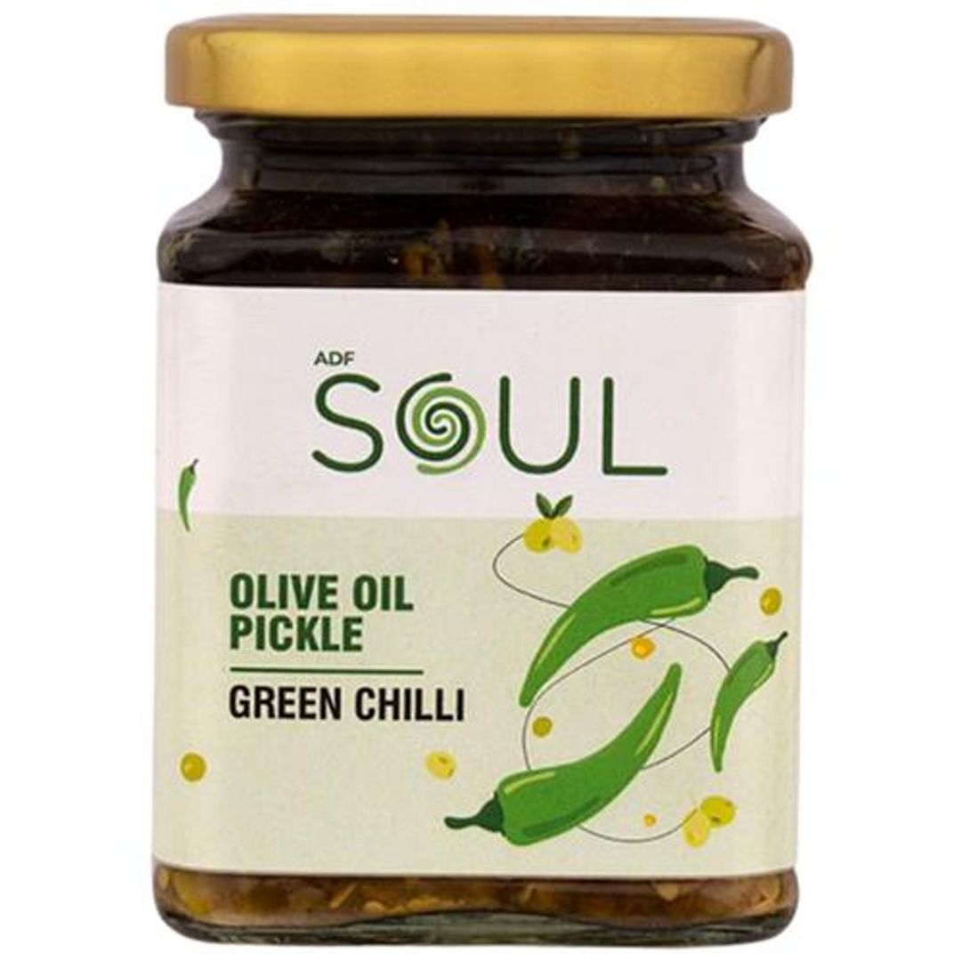 Olive Oil Pickle - Green Chilli