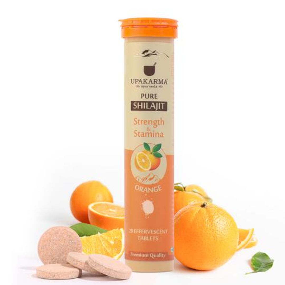 Pure Shilajit Effervescent Tablets - Orange Flavour