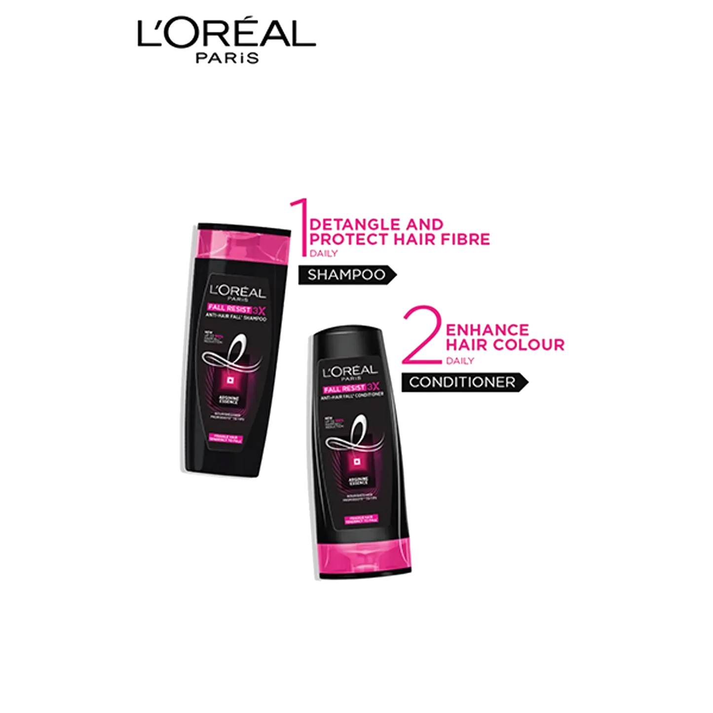 L'Oreal Paris Fall Resist 3X Anti-Hairfall Shampoo, 82.5ml