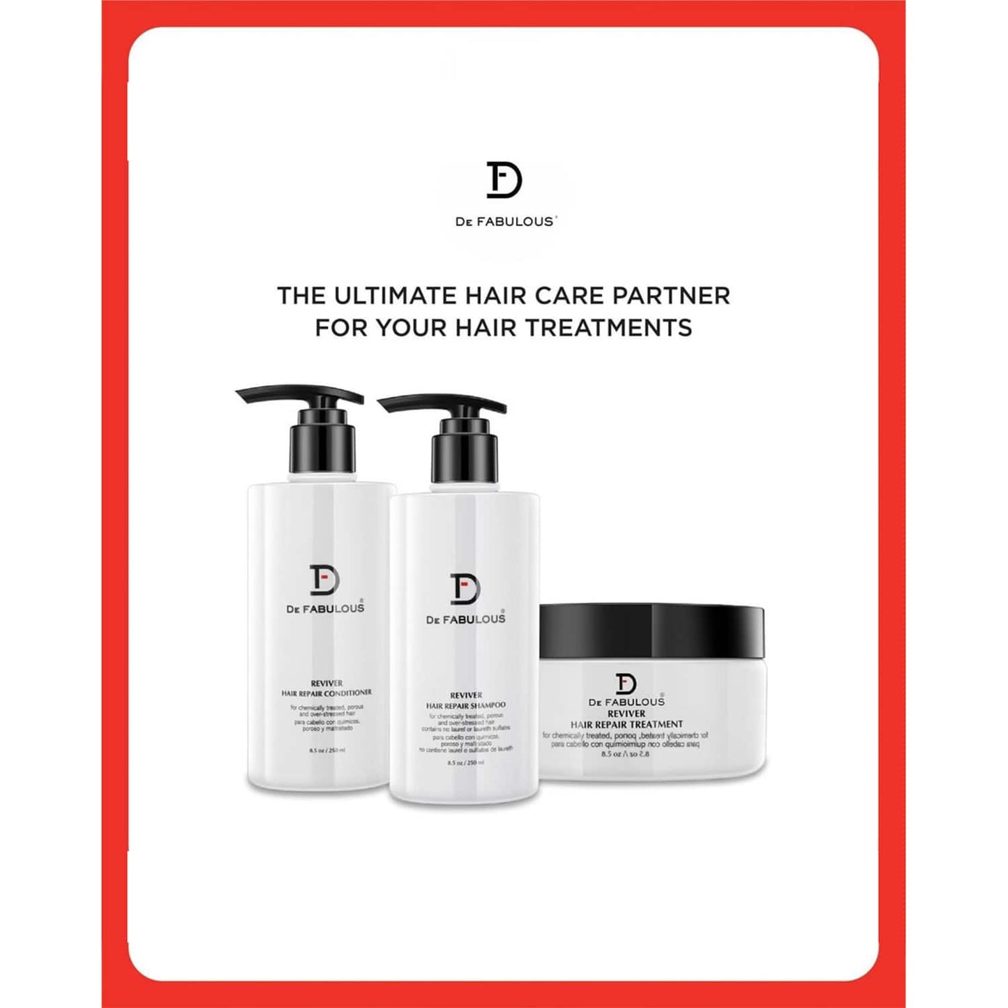 De Fabulous Reviver Hair Repair Shampoo (250ml)