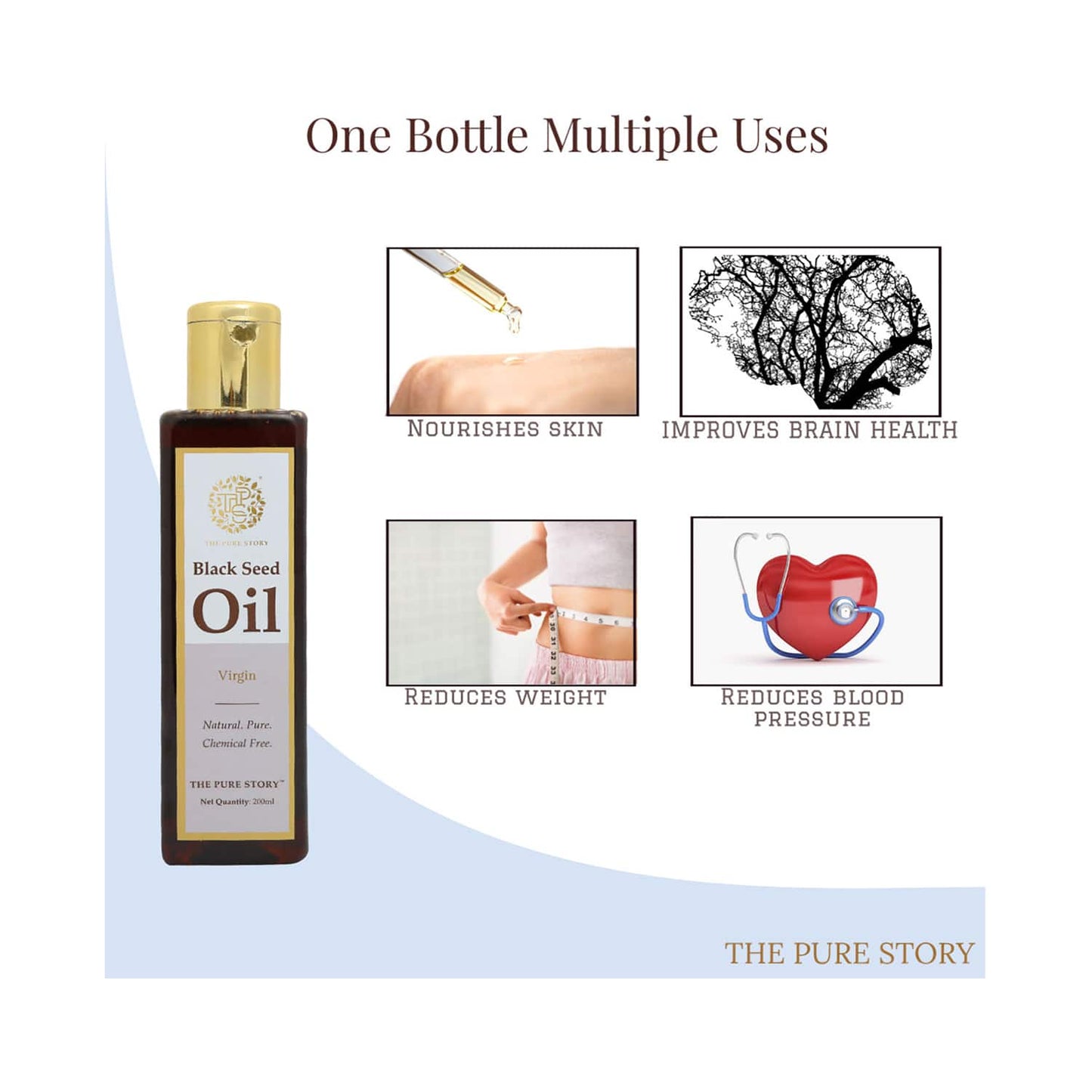 The Pure Story Black Seed Oil (200ml)