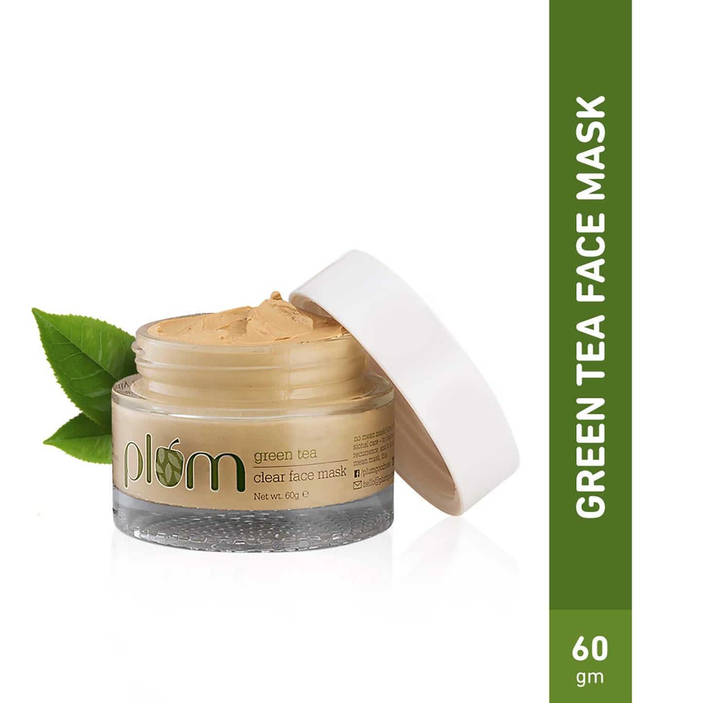 Plum Green Tea Clear Face Mask, Fights Pimples, Control Excess Oil, Unclogs Pores (60g)