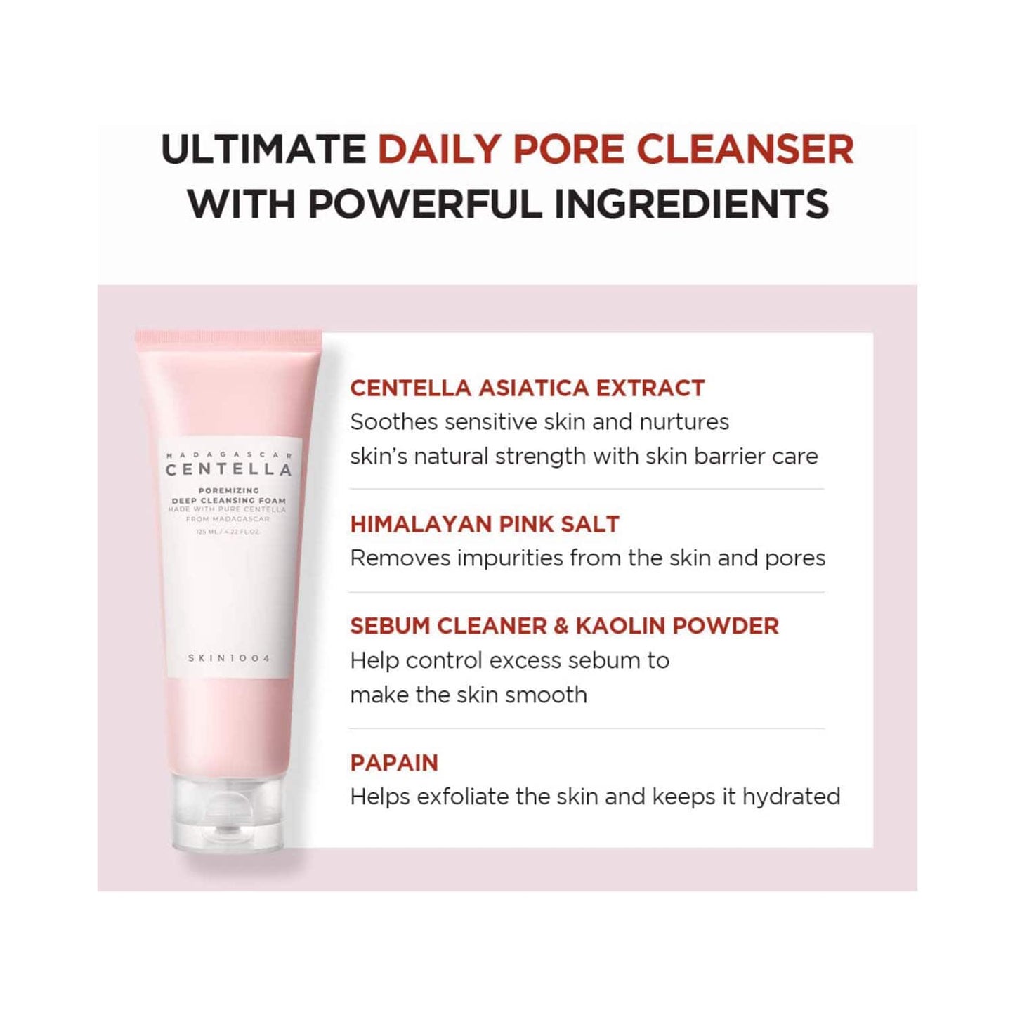 SKIN1004 Madagascar Centella Poremizing Deep Cleansing Foam (125ml)