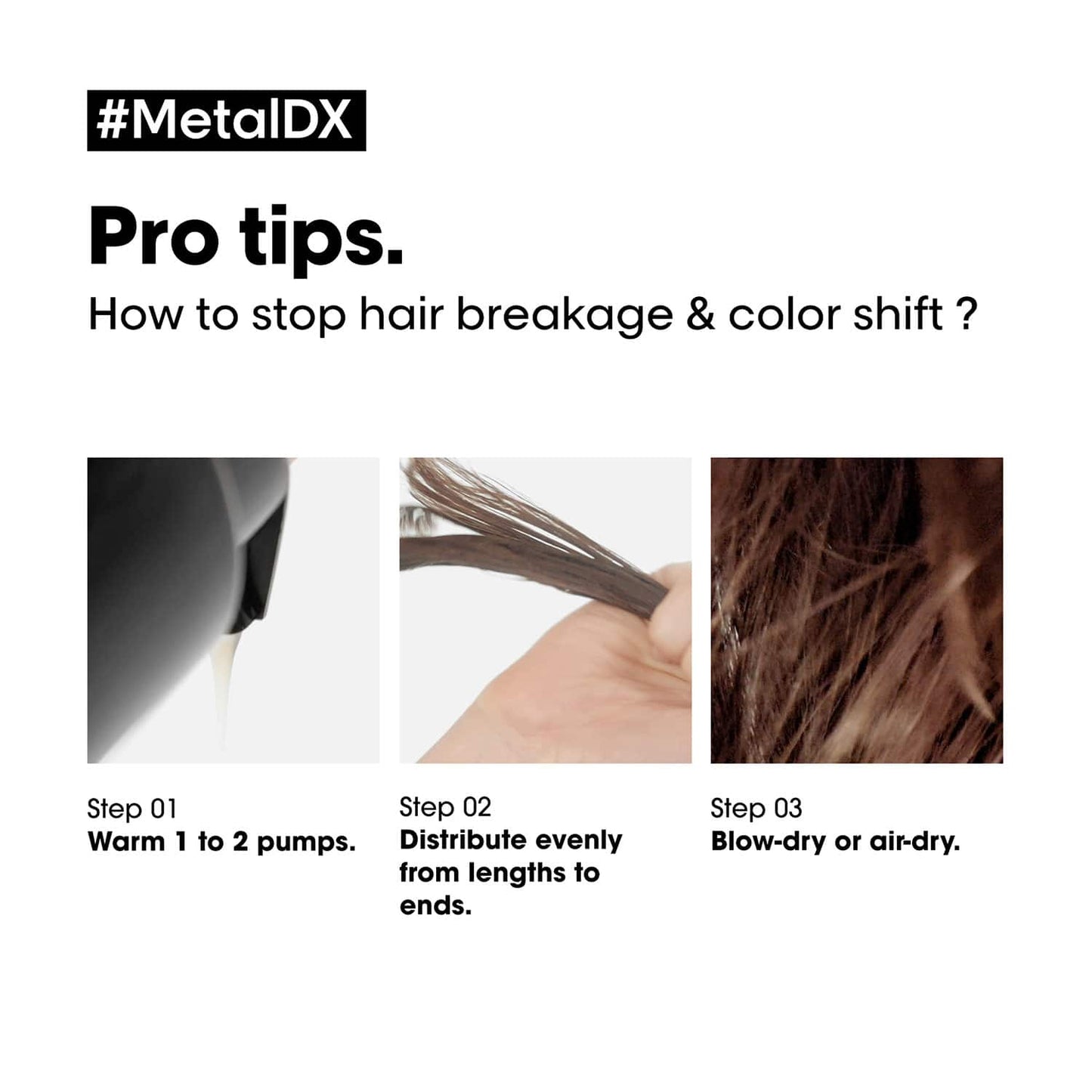 L'Oreal Professionnel Metal Dx Shampoo + Metal Dx Mask + Metal Dx Oil (300 ml + 250 ml + 50 ml)