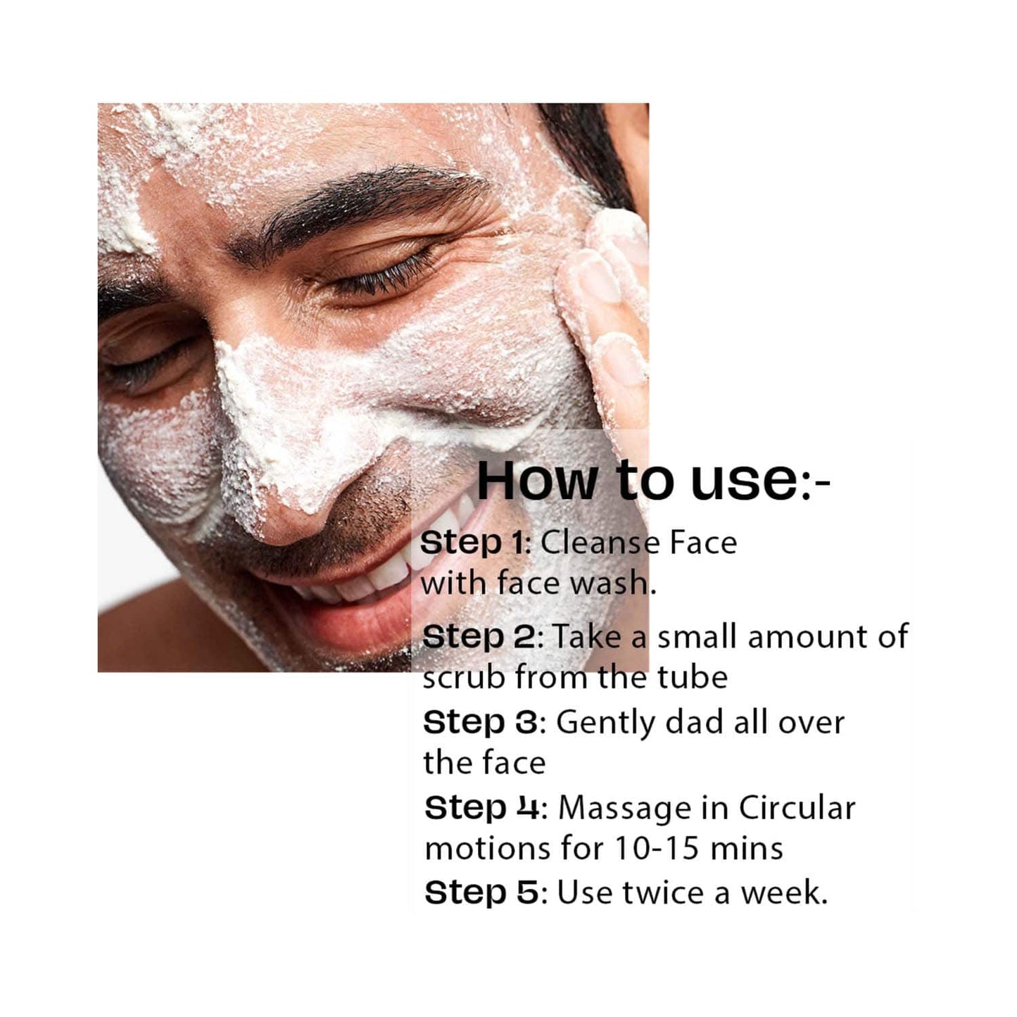 Mancode Polishing Rice Face Scrub Exfoliates and Brightens Skin (100 g)