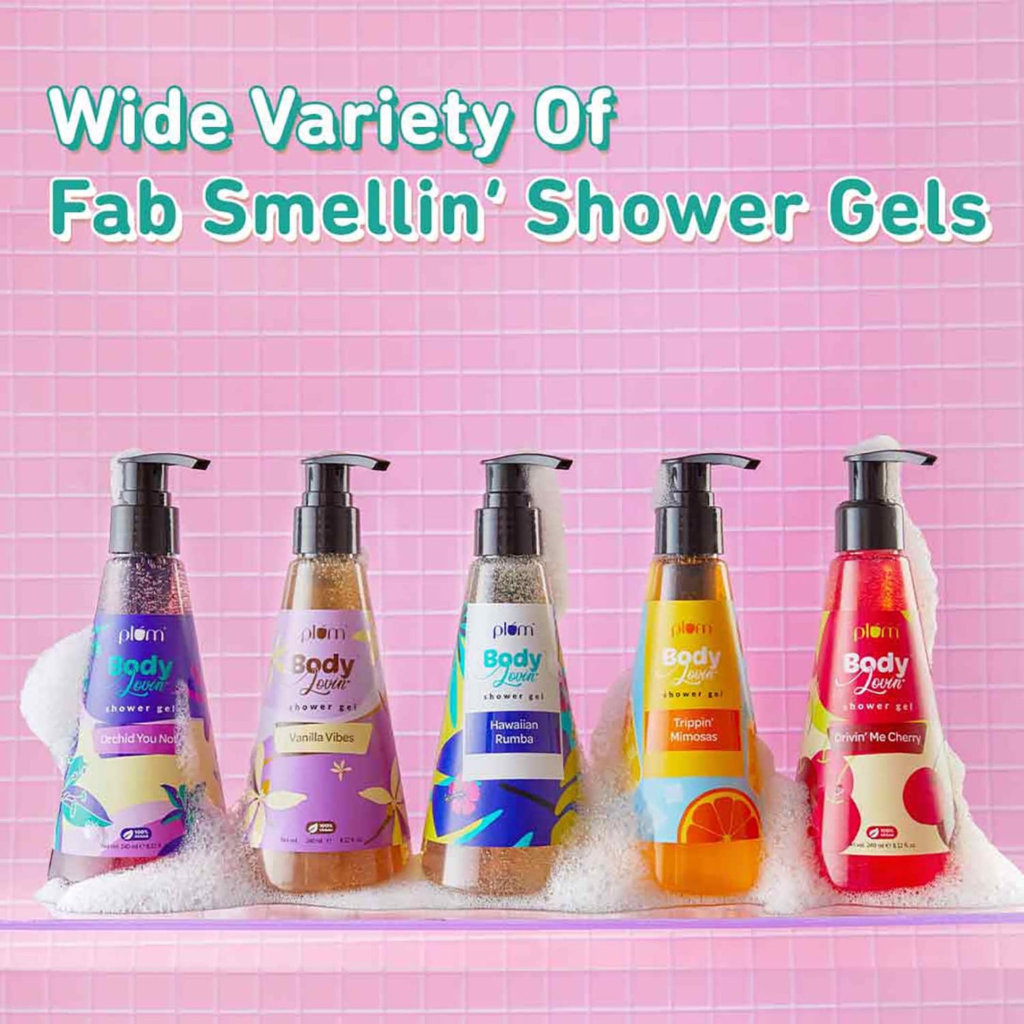 Plum BodyLovin' Hawaiian Rumba Shower Gel | SLS-Free Fresh Beachy Body Wash (240 ml)
