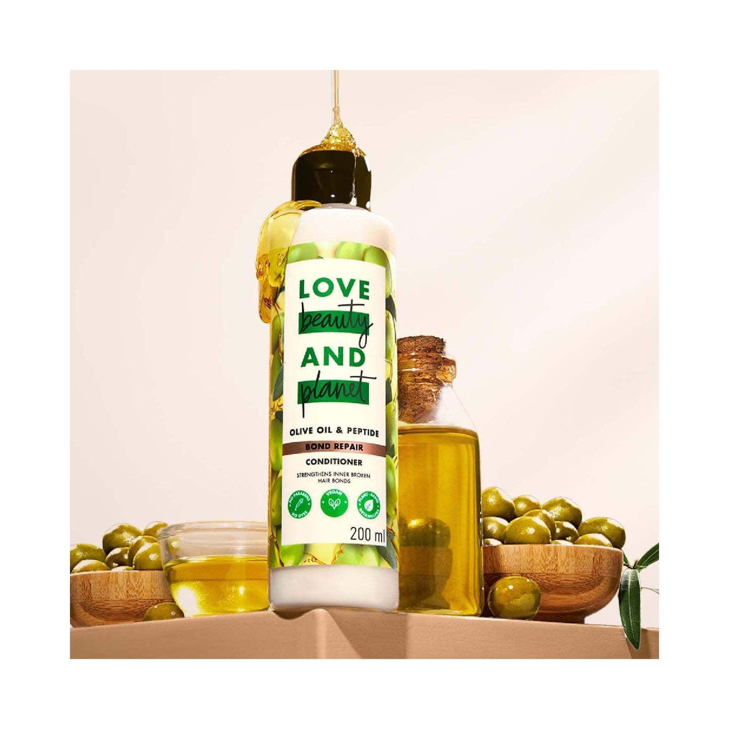 Love Beauty & Planet Bond Repair Conditioner with Olive Oil & Peptide for Damanged Hair (200 ml)