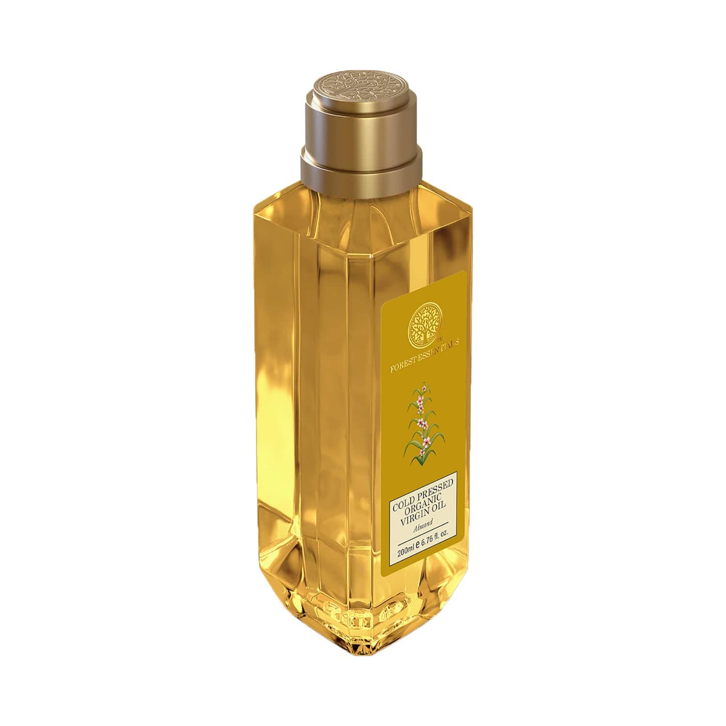 Forest Essentials Organic Almond Cold Pressed Virgin Oil (200ml)