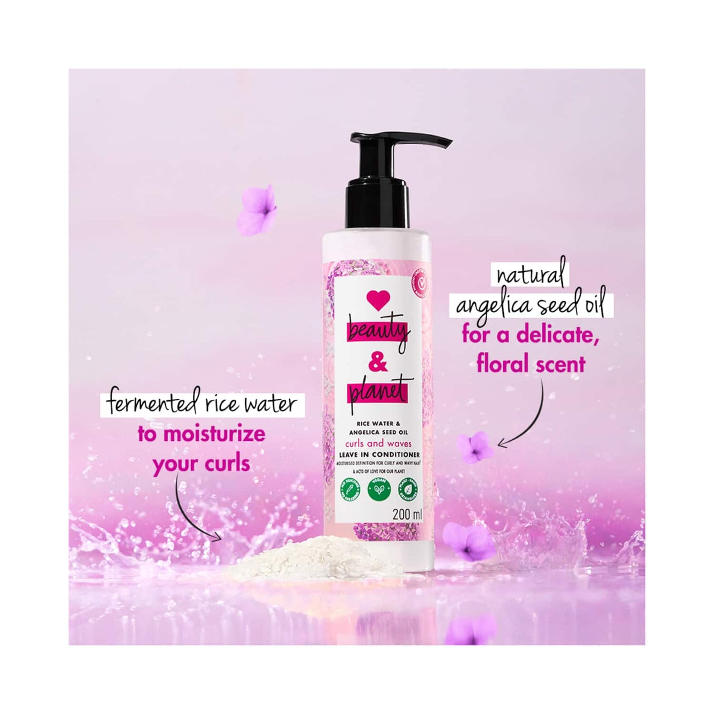 Love Beauty & Planet Rice Water & Angelica Seed Oil Leave-In Conditioner (200ml)